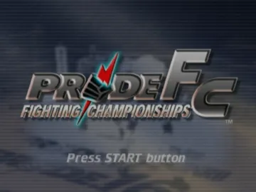 Pride FC - Fighting Championships screen shot title